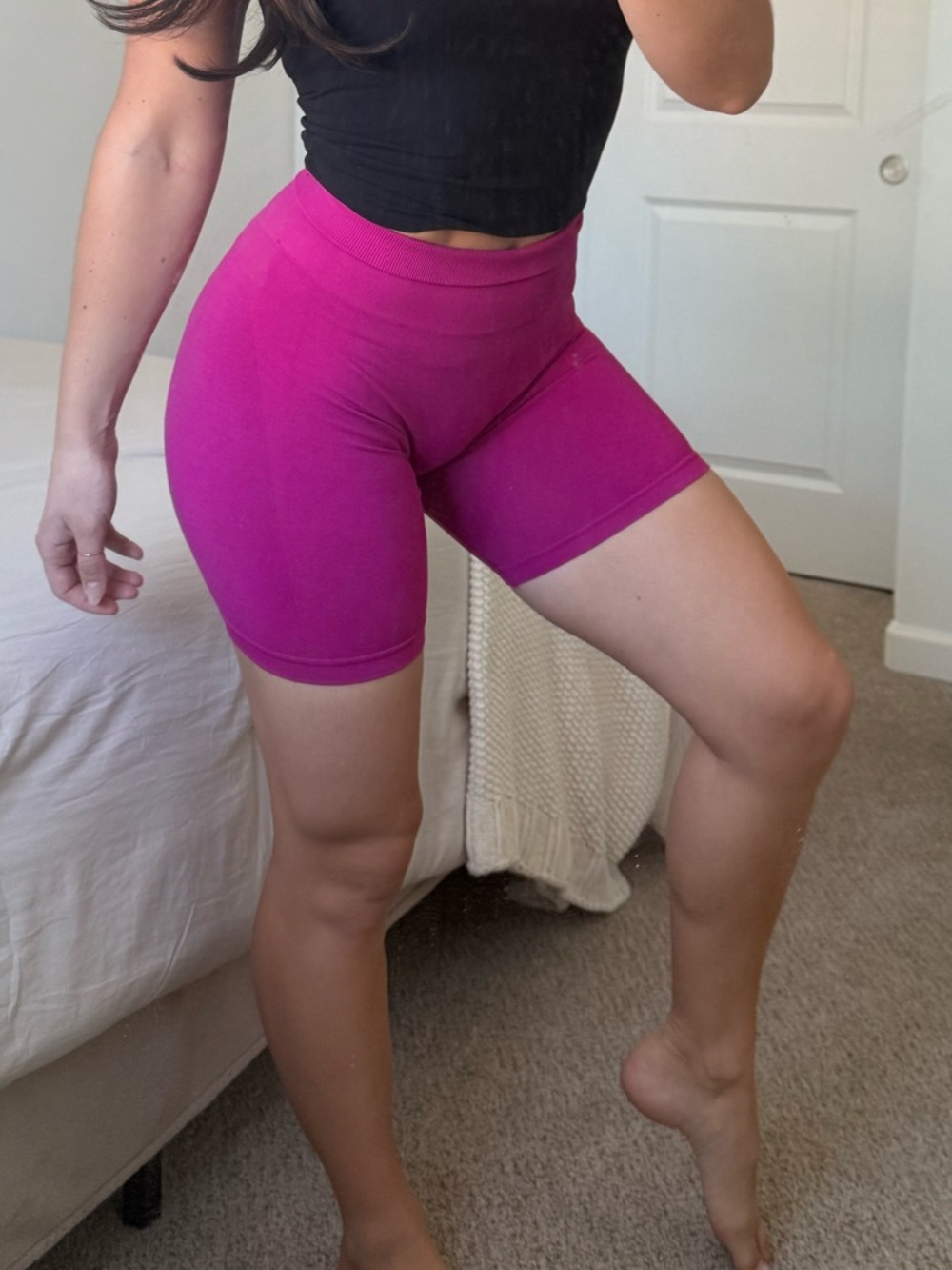 Alphalete Amplify Magenta Shorts 6.5”